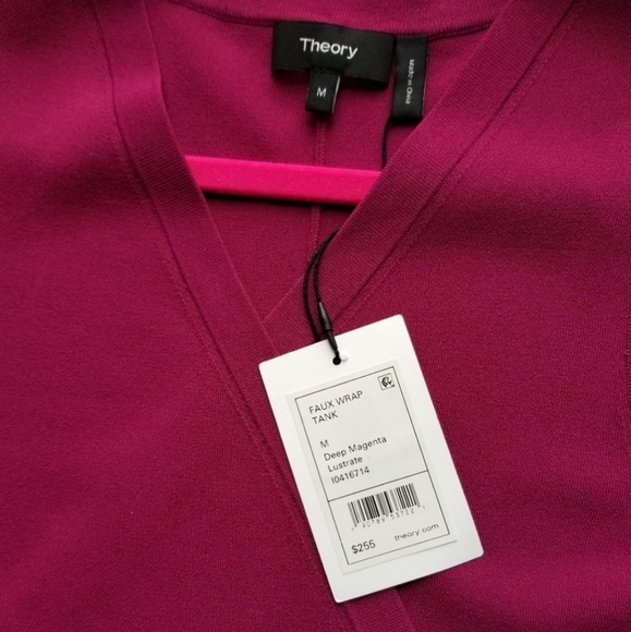 THEORY Maroon Sleeveless Knit Top - Picture 5 of 6